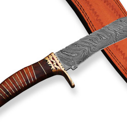 Handmade Damascus Bowie Knife