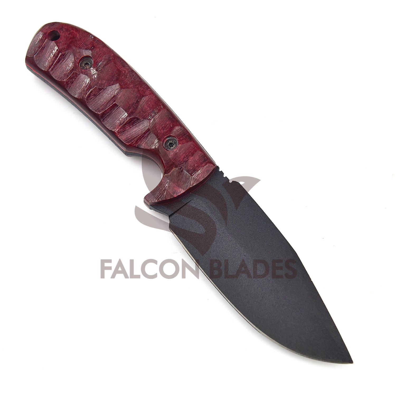 carbon steel powder coated/black oxide blade, skinner, knife, hunting ...